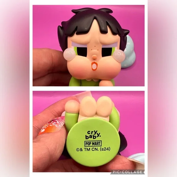 CRYBABY × Powerpuff Girls – Sleep Buttercup Vinyl Figure (Pop Mart Blind Box) 💙 - Picture 9 of 11